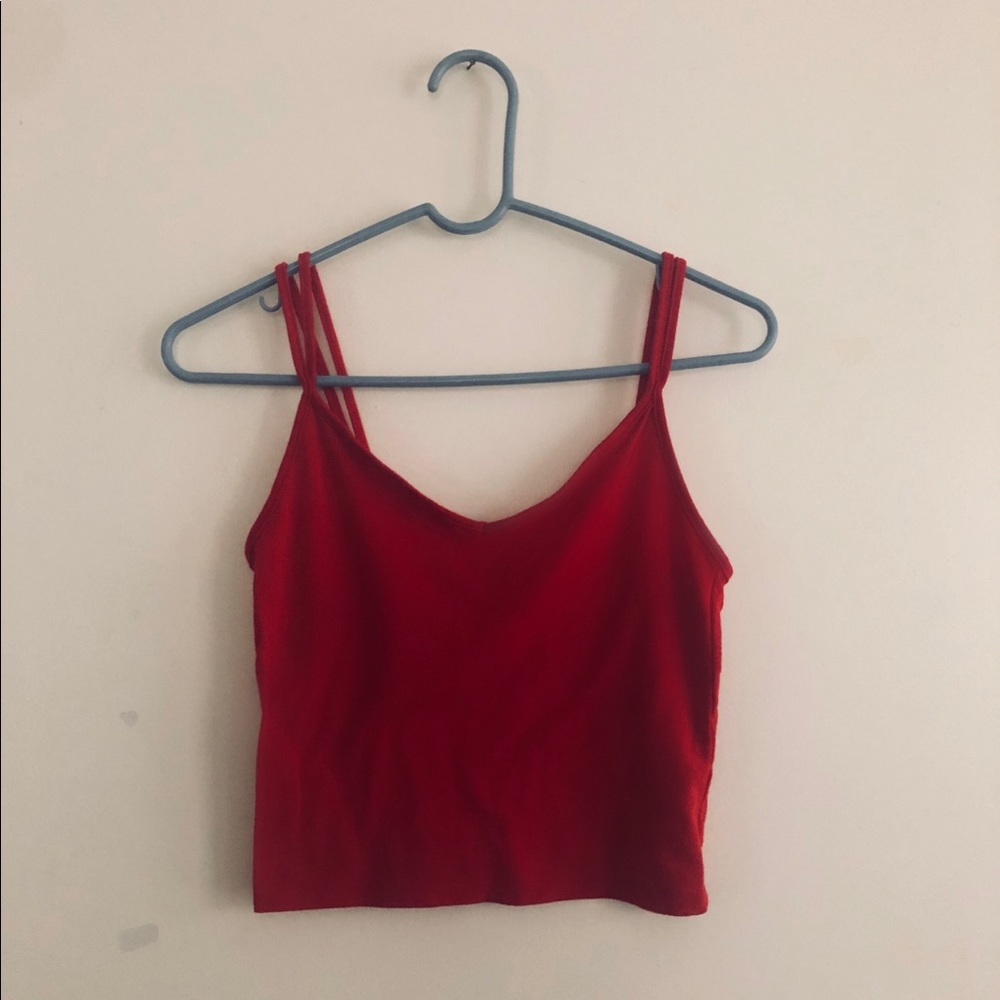 🌻FOREVER 21 red crop top